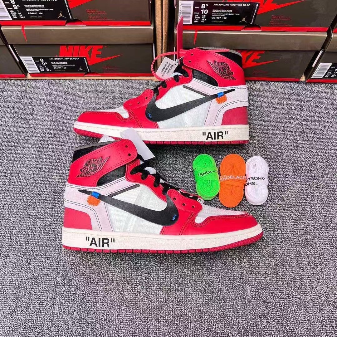LJR Batch OFF-WHITE x Air Jordan 1 Retro High Chicago AA3834 101